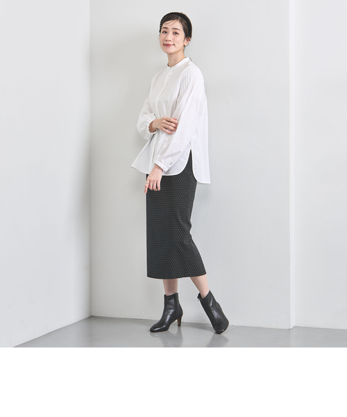 【タグ付き新品】UNITEDARROWS ドットカットジャガードタイトスカート ドット ジャガード タイトスカート｜ユナイテッドアローズ