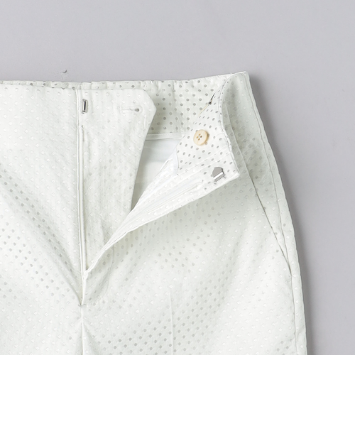 ドゥロワー　ラメジャガードテパードパンツ サイズ34 UNITED ARROWS LTD. OUTLET｜ドット ラメ ジャガード スリム
