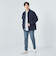 シグネチャーデニム スリムテーパード デニムパンツ