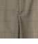チェック タックワイドパンツ