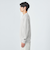 クリア コットン アゼ ハーフジップ ポロ ニット
