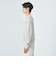 クリア コットン アゼ ハーフジップ ポロ ニット