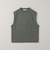 コットンカシミヤミラノリブ ニットベスト -ウォッシャブル-
