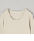 コットンカシミヤ リブ ラウンドネック カットソー