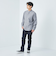 ナチュラルフィット バンドカラー シャツ