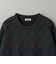 RHOMBUS パターン クルーネック ニット ‐ウォッシャブル‐