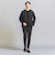 【WARDROBE SMART】ダブルニット ノープリーツ スラックス パンツ/セットアップ対応