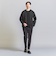 【WARDROBE SMART】ダブルニット ノープリーツ スラックス パンツ/セットアップ対応
