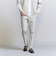 【WARDROBE SMART】ダブルニット ノープリーツ スラックス パンツ/セットアップ対応
