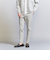 【WARDROBE SMART】ダブルニット ノープリーツ スラックス パンツ/セットアップ対応