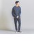 【WARDROBE SMART】ダブルニット ノープリーツ スラックス パンツ/セットアップ対応