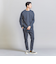 【WARDROBE SMART】ダブルニット ノープリーツ スラックス パンツ/セットアップ対応