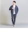 【WARDROBE SMART】ダブルニット ノープリーツ スラックス パンツ/セットアップ対応