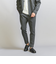【WARDROBE SMART】ダブルニット ノープリーツ スラックス パンツ/セットアップ対応
