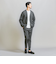 【WARDROBE SMART】ダブルニット ノープリーツ スラックス パンツ/セットアップ対応