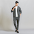 【WARDROBE SMART】ダブルニット ノープリーツ スラックス パンツ/セットアップ対応