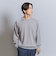 SUPER130 ウール クルーネック ニット  -ウォッシャブル-