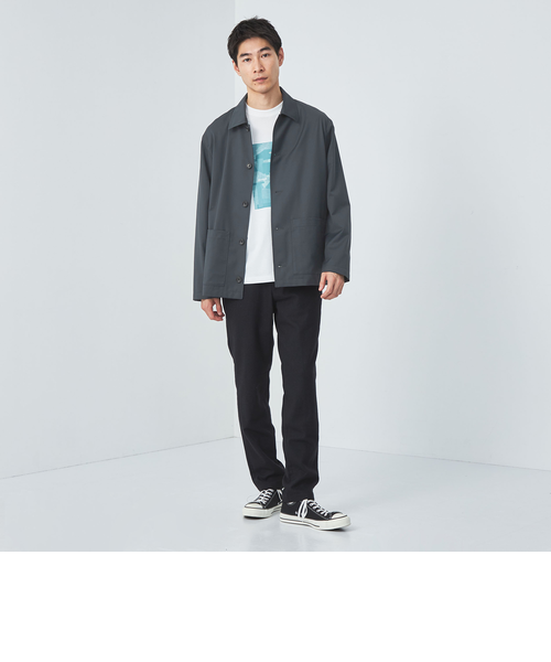 ウォッシャブル TWサージ カバーオール -ストレッチ・防シワ