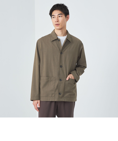 ウォッシャブル TWサージ カバーオール -ストレッチ・防シワ