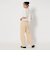 ツイル バックルベルト ストレートパンツ