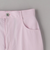 ツイル バックルベルト ストレートパンツ