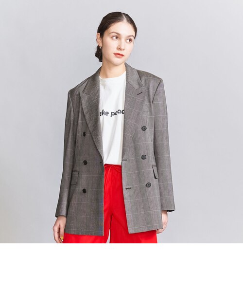 UNITED (S~Mサイズ) 36 ユナイテッドアローズ　ダブルジャケット　チェック柄 ARROWS Rakuten | ダブルジャケット OUTLET｜チェック LTD. ジャケット・アウター