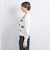 3D リボン クルーネック ニット