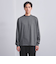 SARROWS/サローズ オーガニックコットン モックネック ロングスリーブTシャツ