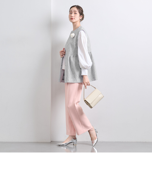 UNITED ARROWS ツートーン ジャガード ベスト　ネイビー UNITED ARROWS - 【NAVY】ツートーン ジャガード ベストの通販 by