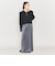 ＜ASTRAET＞5G アゼ ハーフジップ ハイネックニット