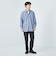 FINE BASIC シャンブレー レギュラーカラー シャツ -ストレッチ-