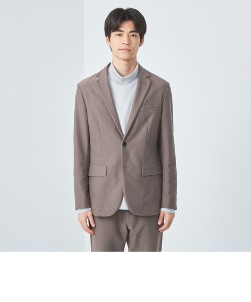 【新品未使用】ユナイテッドアローズ　コーデュロイセットアップ　グレージュ(モカ) ピケ コーデュロイ ナロー ジャケット -ストレッチ-｜ユナイテッド