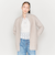 ＜ASTRAET＞5G アゼ ジップ ハイネックカーディガン