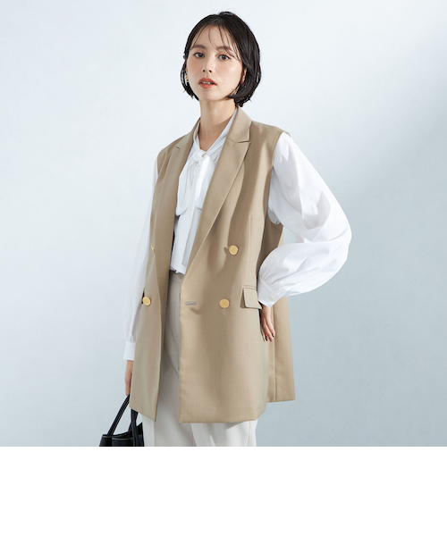 Greed グリード テーラード ジレ ―ウォッシャブル・防シワ― Greed グリード テーラード ジレ -ウォッシャブル・防シワ