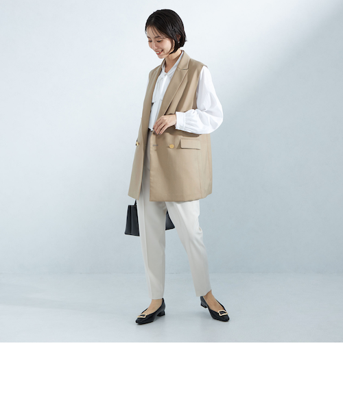 Greed グリード テーラード ジレ -ウォッシャブル・防シワ