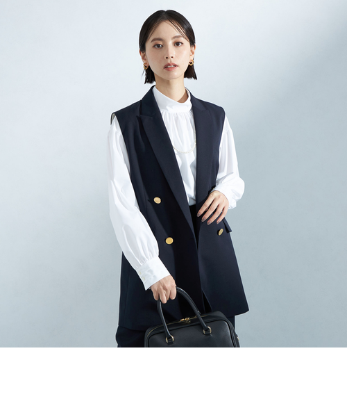 Greed グリード テーラード ジレ -ウォッシャブル・防シワ