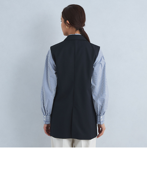 Greed グリード テーラード ジレ -ウォッシャブル・防シワ