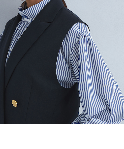 Greed グリード テーラード ジレ -ウォッシャブル・防シワ