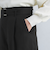 ダブルクロス ベルト パンツ