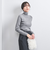 リブ タートルネック ニット
