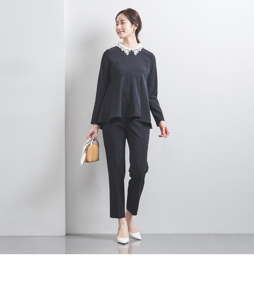 ユナイテッドアローズFEEL CLEAN 2wayブラウスペプラムネイビー白 FEEL CLEAN 2WAY ブラウス｜ユナイテッドアローズ アウトレットの