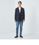 A+ ウォッシャブル アゼ モックネック ニット