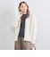フラッフィ Vネック カーディガン WHITE