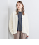 フラッフィ Vネック カーディガン WHITE