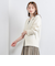 フラッフィ Vネック カーディガン WHITE