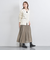 フラッフィ Vネック カーディガン WHITE
