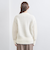 フラッフィ Vネック カーディガン WHITE