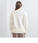フラッフィ Vネック カーディガン WHITE