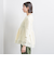 ケーブルペプラム グリッター ニット