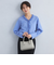 タックフリル Vネック ブラウス